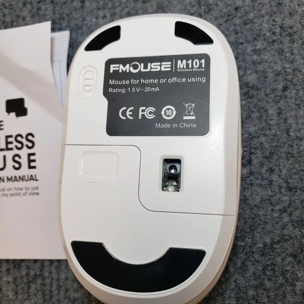 Share Wireless Mouse with Nano Receiver for PC, Mac. Flowers White Butterflies.